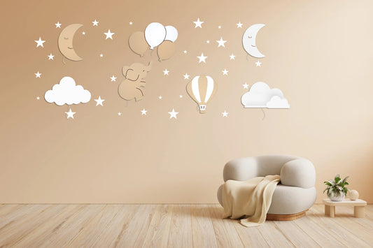 LittleOne Superstar wall watch fabric