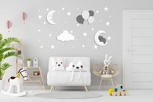 LittleOnes Night children's wall-mounted night light composition