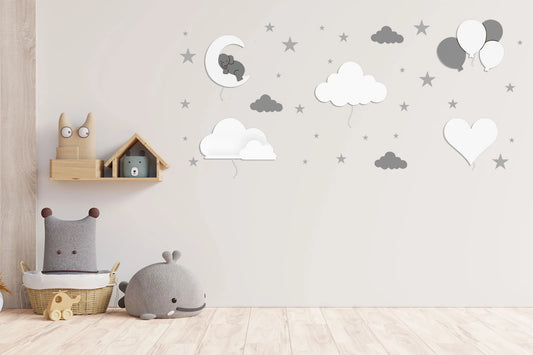 LittleOnes Love children's wall-mounted night light composition