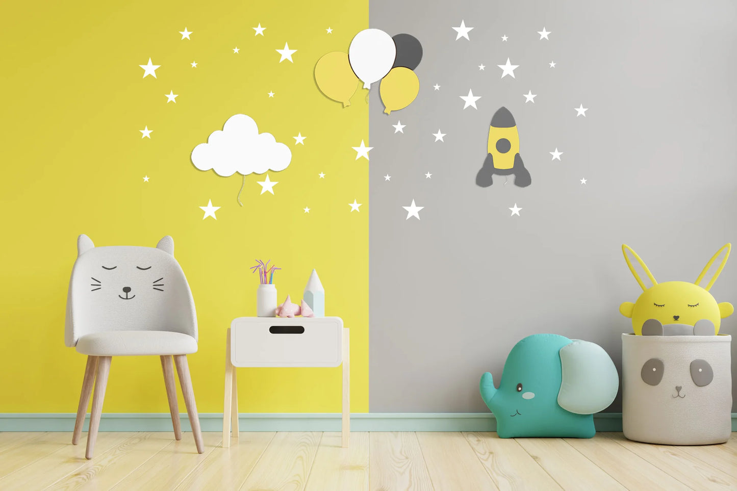 LittleOnes Birth children's wall-mounted night light composition