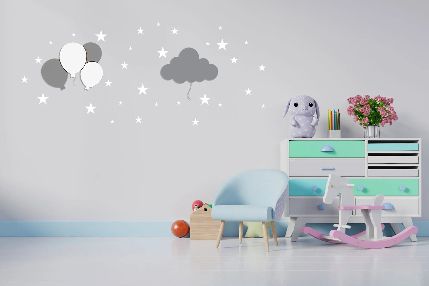 LittleOnes Play children's night light composition Gray