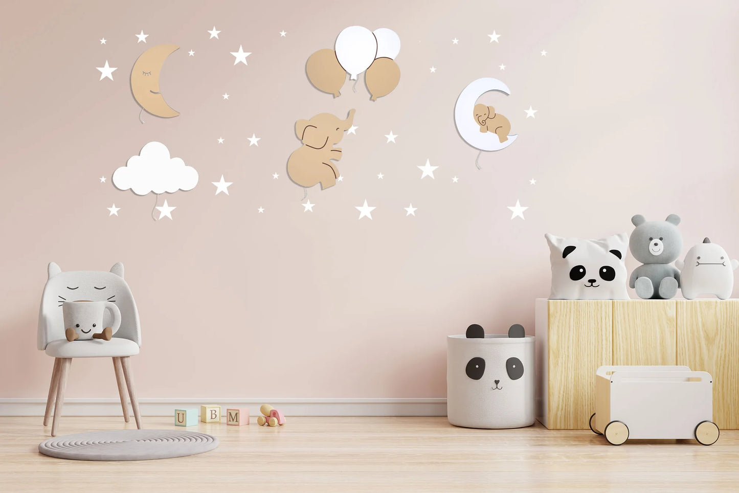 LittleOnes View children's wall-mounted night light composition