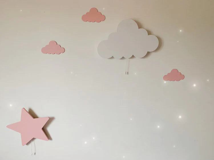 LittleOnes 3 Small Cloud Stickers night Light