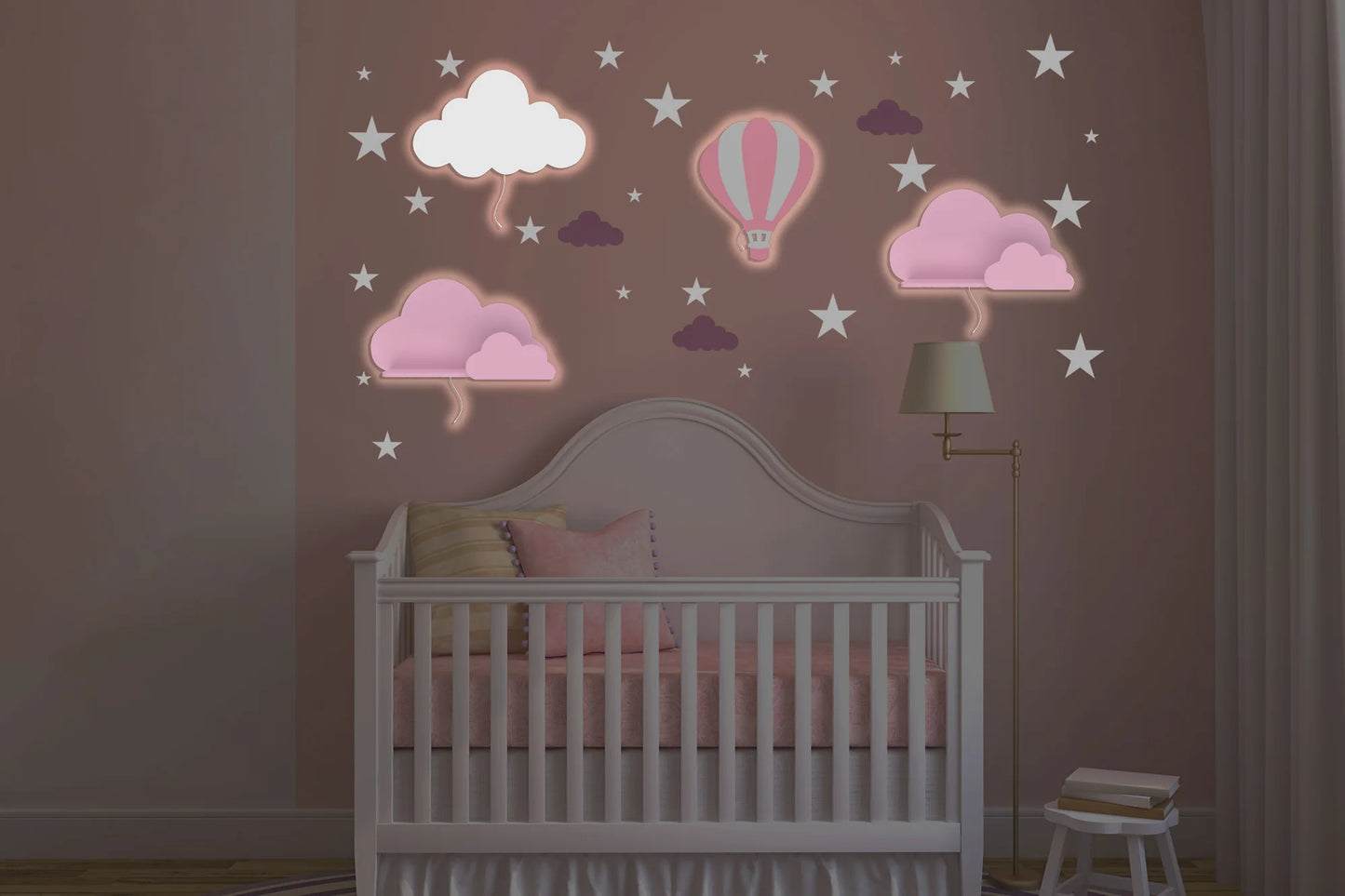 LittleOnes Sleep children's wall-mounted nightlight composition