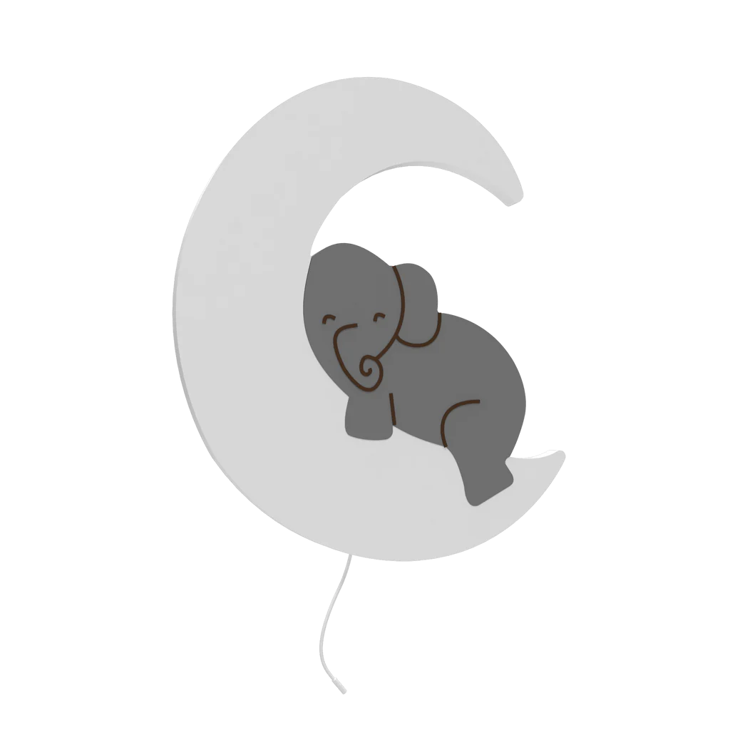 LittleOnes Elephant Moon night Light