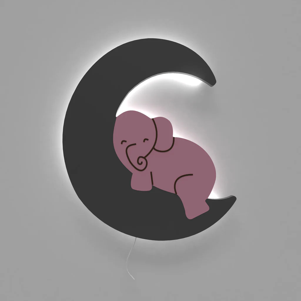 LittleOnes Elephant Moon night Light