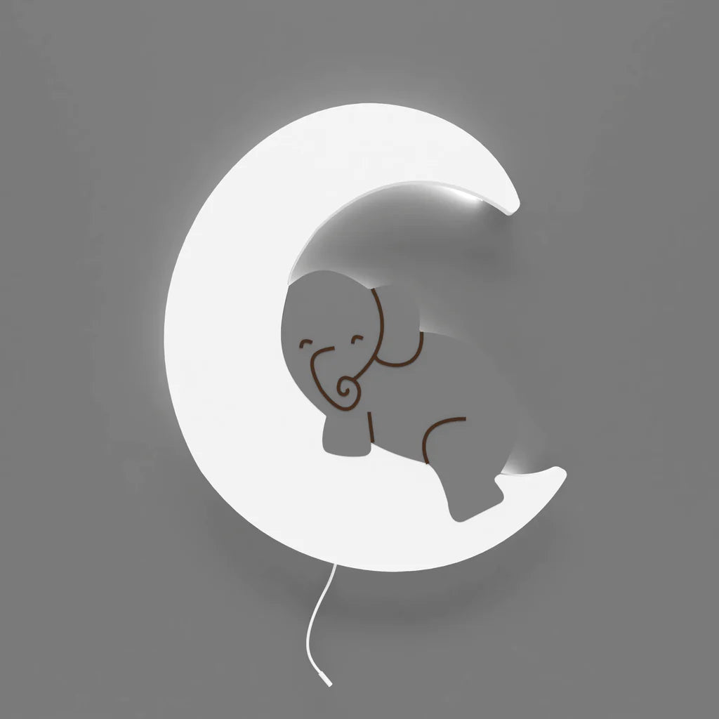 LittleOnes Elephant Moon night Light