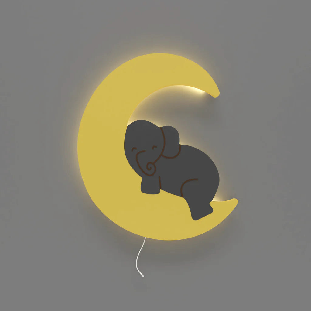 LittleOnes Elephant Moon night Light