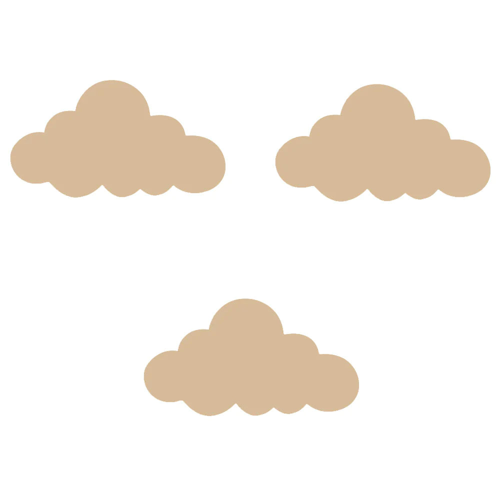 LittleOnes 3 Small Cloud Stickers night Light